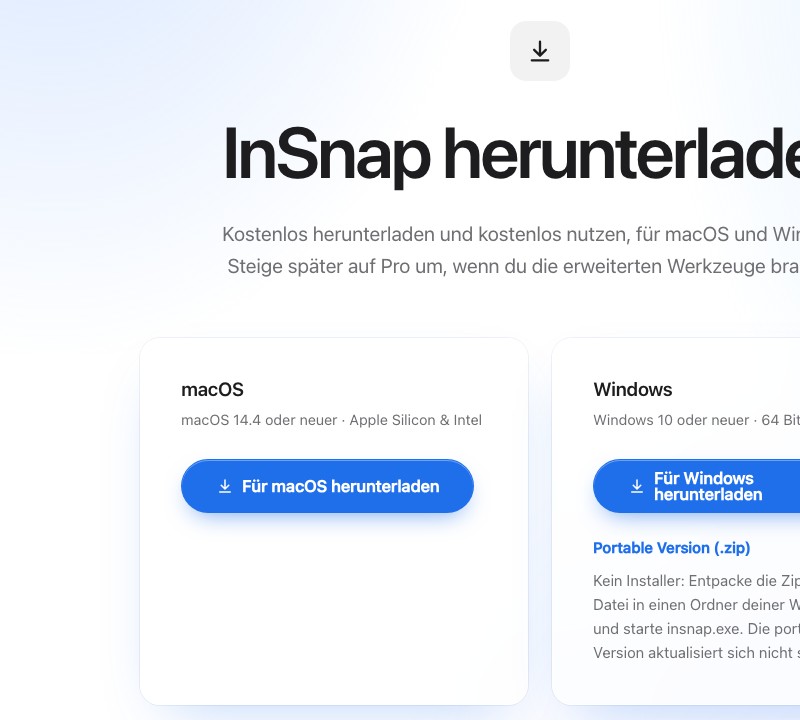 InSnap herunterladen