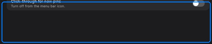 Opacity and click-through rows