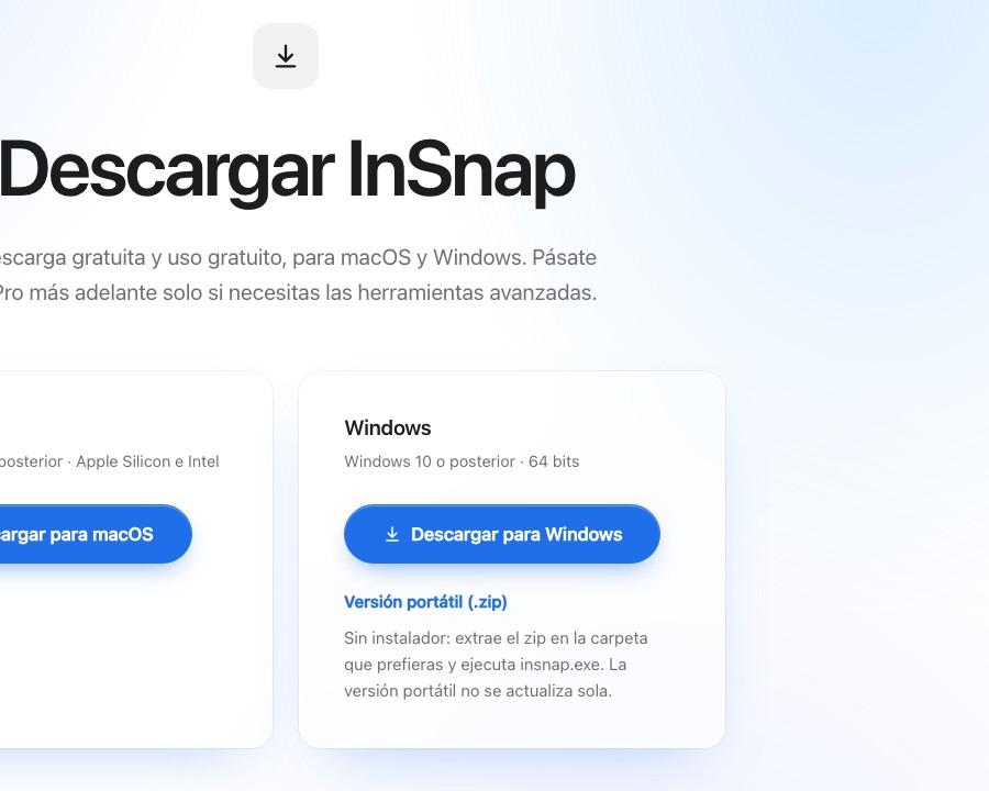 Descargar InSnap para Windows