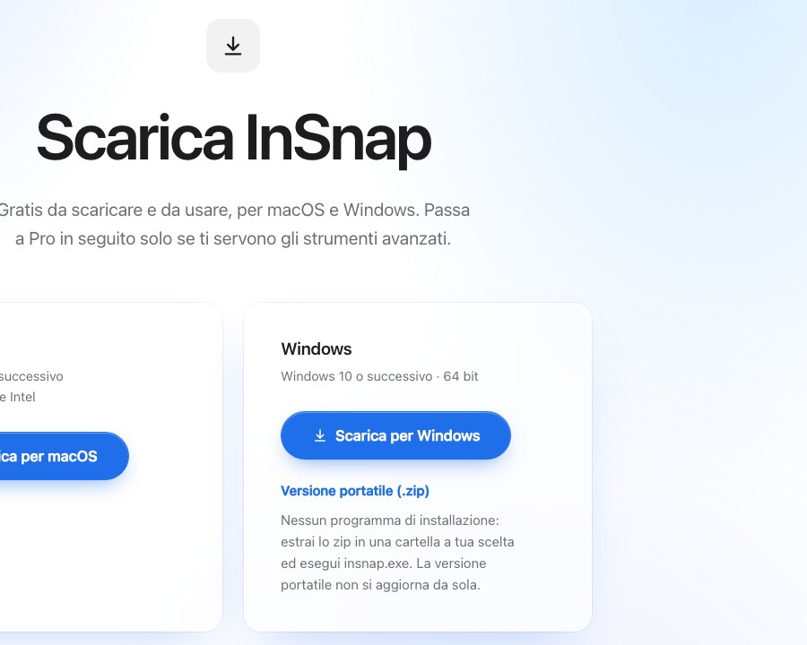 Scarica InSnap per Windows
