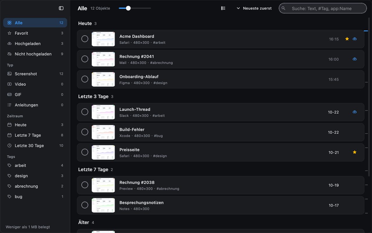 Screenshots organisieren: So findest du sie später wieder